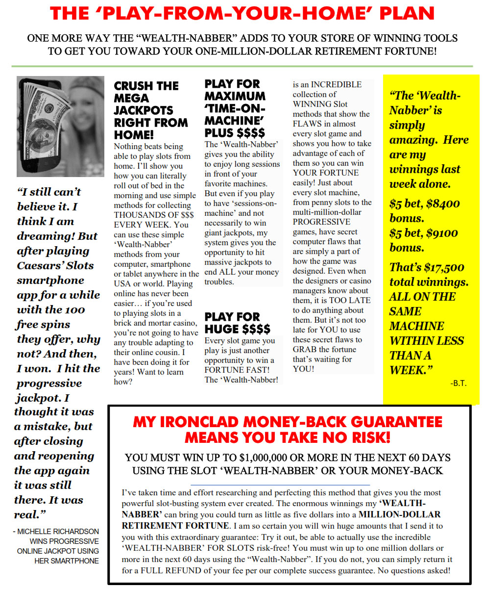 Jackpot wealth nabber